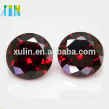 New cheap gems colorful round shape crystal zircon gems